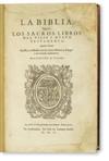 BIBLE IN SPANISH. La Biblia. Que es, Los Sacros Libros del Viejo y Nuevo Testamento. 1602